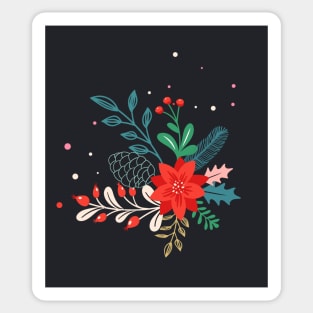 Digital flowers Art Sticker